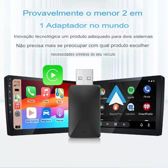 Adaptador Carplay e Android Auto Smart Pro