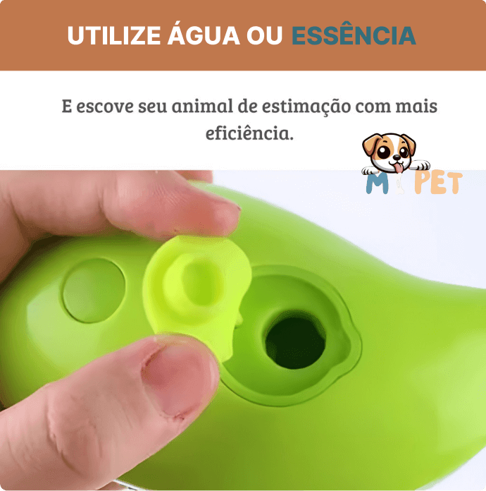 Escova Autolimpante para Pets 3 em 1