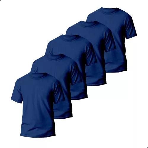 Kit 5 Camisetas Básicas Masculina Dry Fit Lisa Tradicional