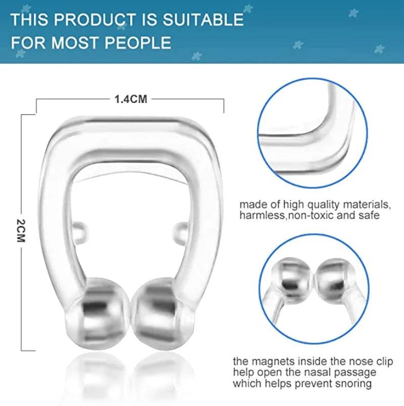 Dispositivo Anti Ronco Clipe Nasal de Silicone para Dormir